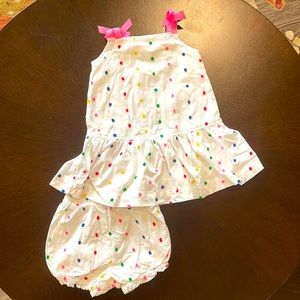 Hanna Anderson dress with matching bloomer
